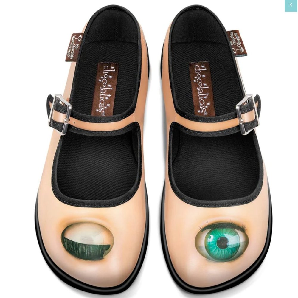 Hot Chocolate Chocolaticas Wink Women's Mary Jane Flat Eye Halloween Freak Show
